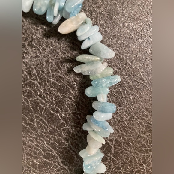 Aqua Gemstone Necklace - Picture 2 of 3